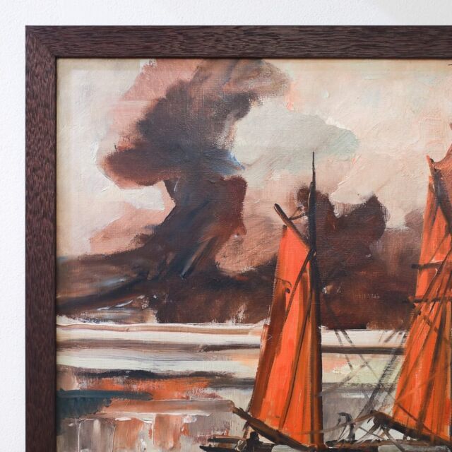 Maleri på lerret rammet inn med en elegant og varm trelist! 

#customframe #paintingoncanvas #woodworking #kunst #bergen #innramming